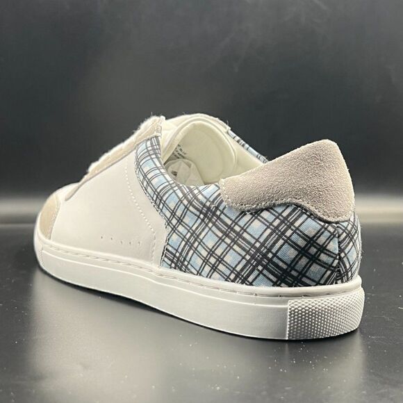 Nick Graham Plaid Leather Sneakers - Picture 8 of 10